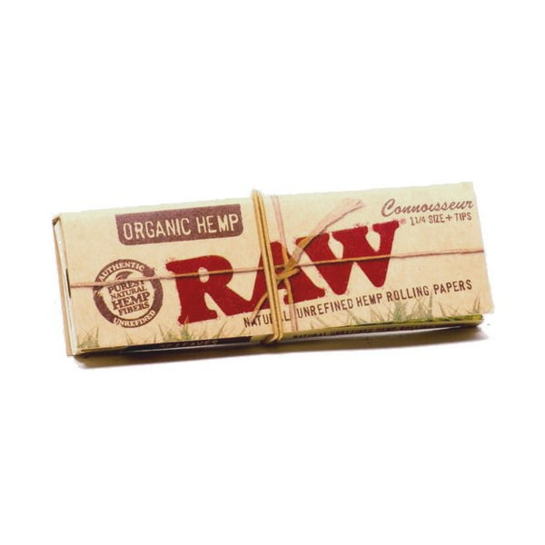 Bibułki RAW Organic Hemp Connoisseur 1 14 + ustniki