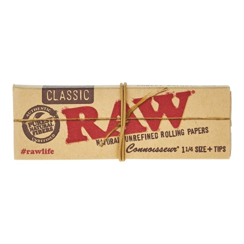 Bibułki Raw Organic Connoisseur 1 14 + ustniki